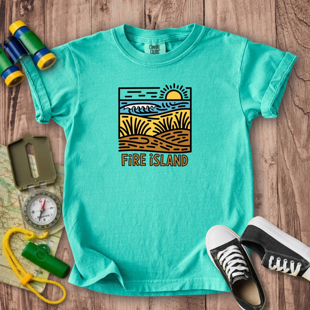 Fire Island National Seashore Kids Cotton T-Shirt
