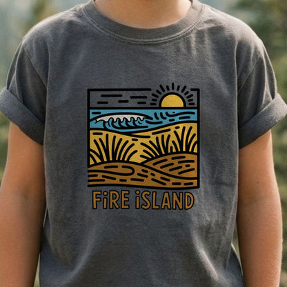 Fire Island National Seashore Kids Cotton T-Shirt