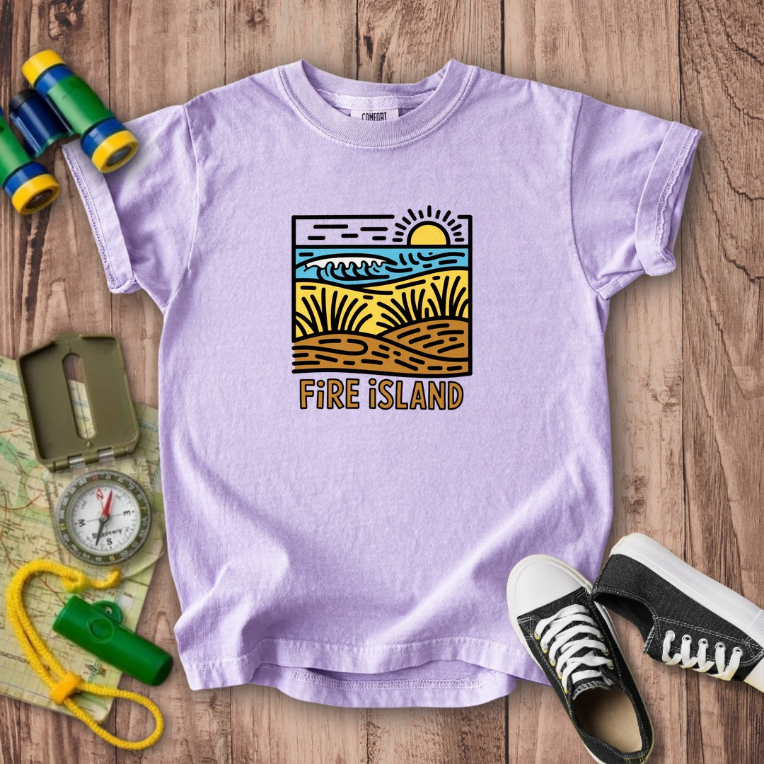 Fire Island National Seashore Kids Cotton T-Shirt