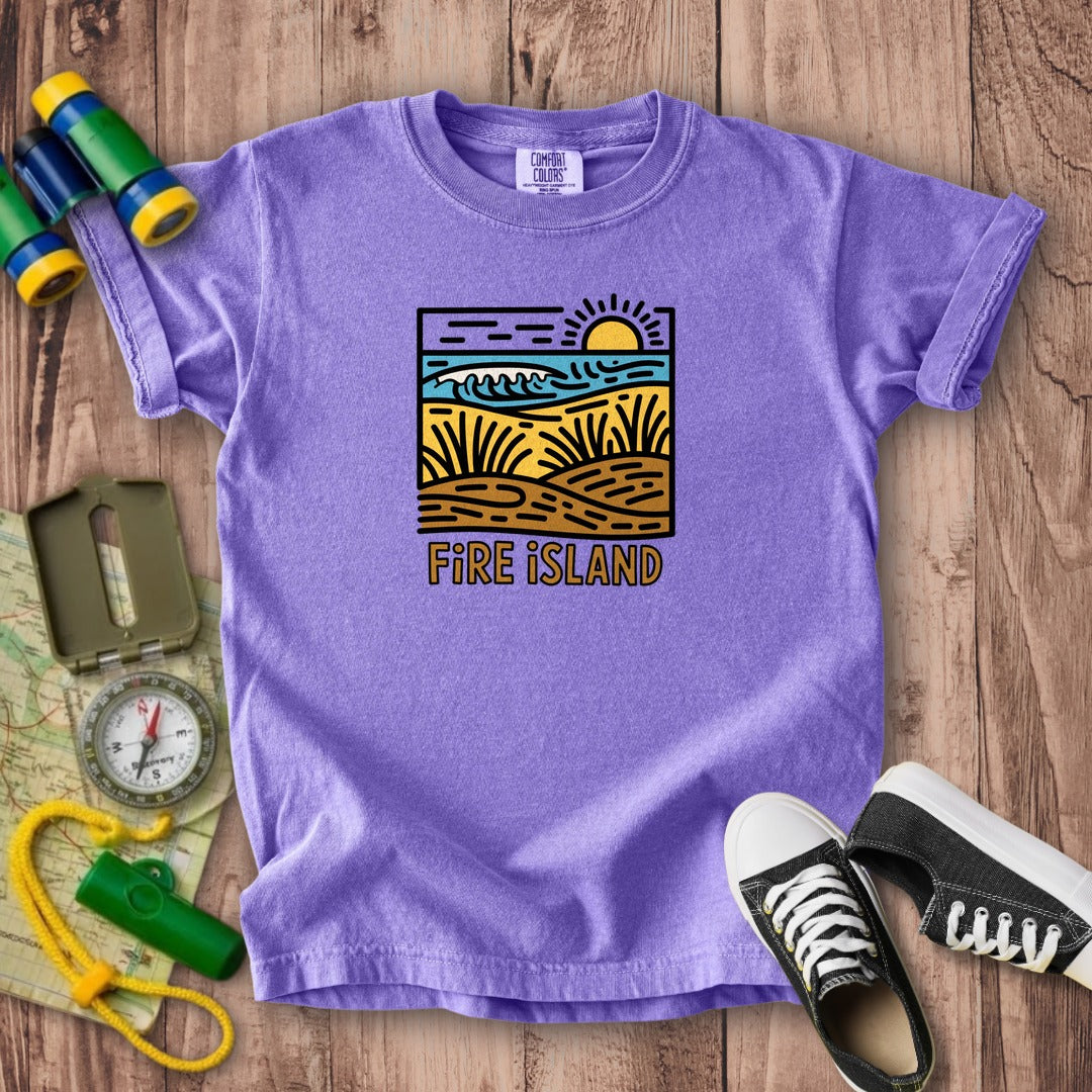 Fire Island National Seashore Kids Cotton T-Shirt
