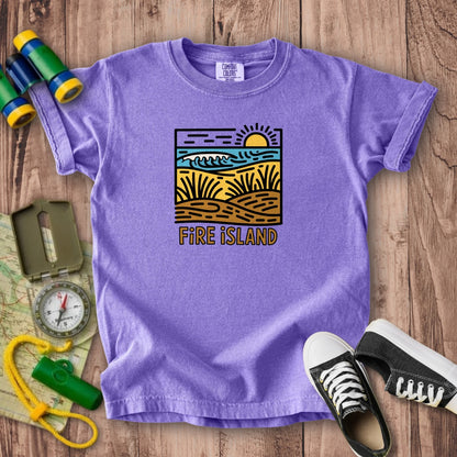 Fire Island National Seashore Kids Cotton T-Shirt
