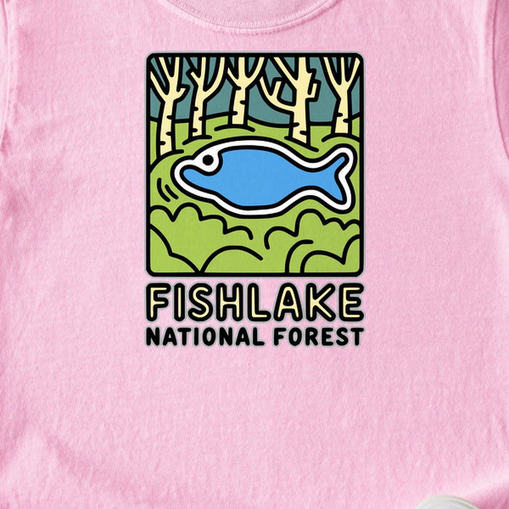 Fishlake National Forest Kids Cotton T-Shirt