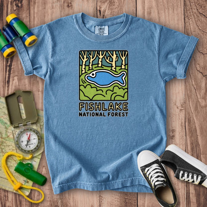 Fishlake National Forest Kids Cotton T-Shirt