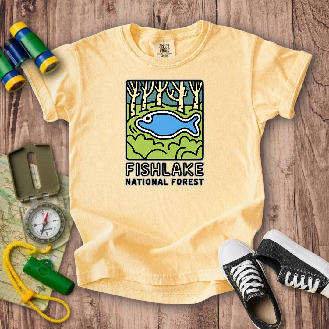 Fishlake National Forest Kids Cotton T-Shirt