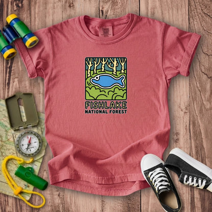 Fishlake National Forest Kids Cotton T-Shirt