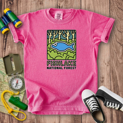 Fishlake National Forest Kids Cotton T-Shirt