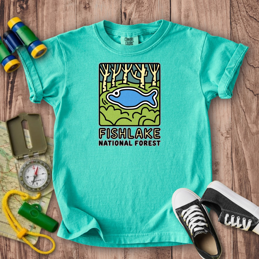 Fishlake National Forest Kids Cotton T-Shirt