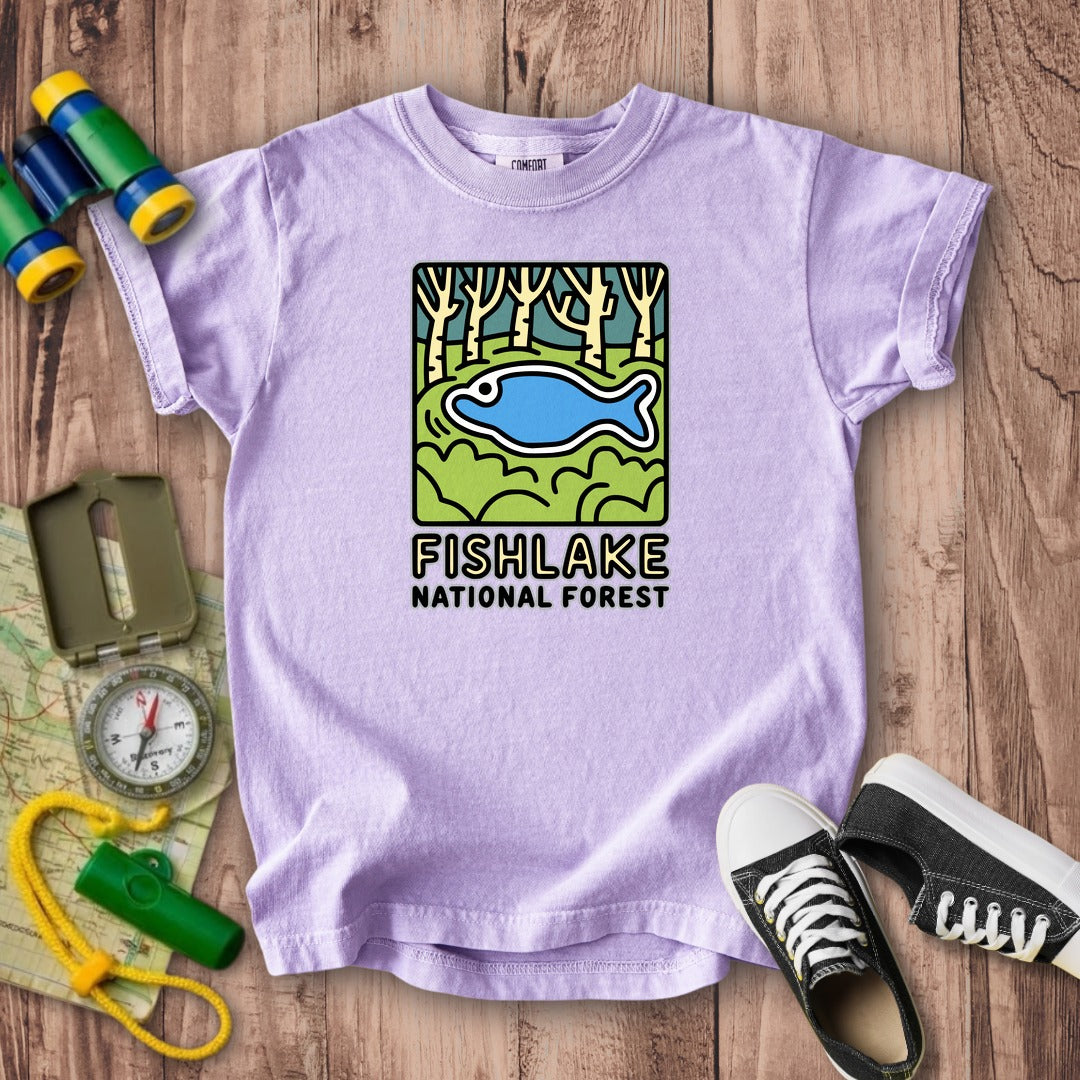 Fishlake National Forest Kids Cotton T-Shirt