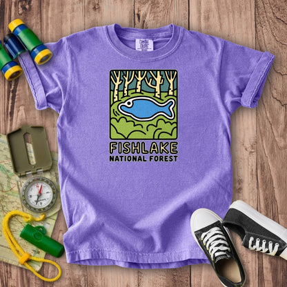 Fishlake National Forest Kids Cotton T-Shirt