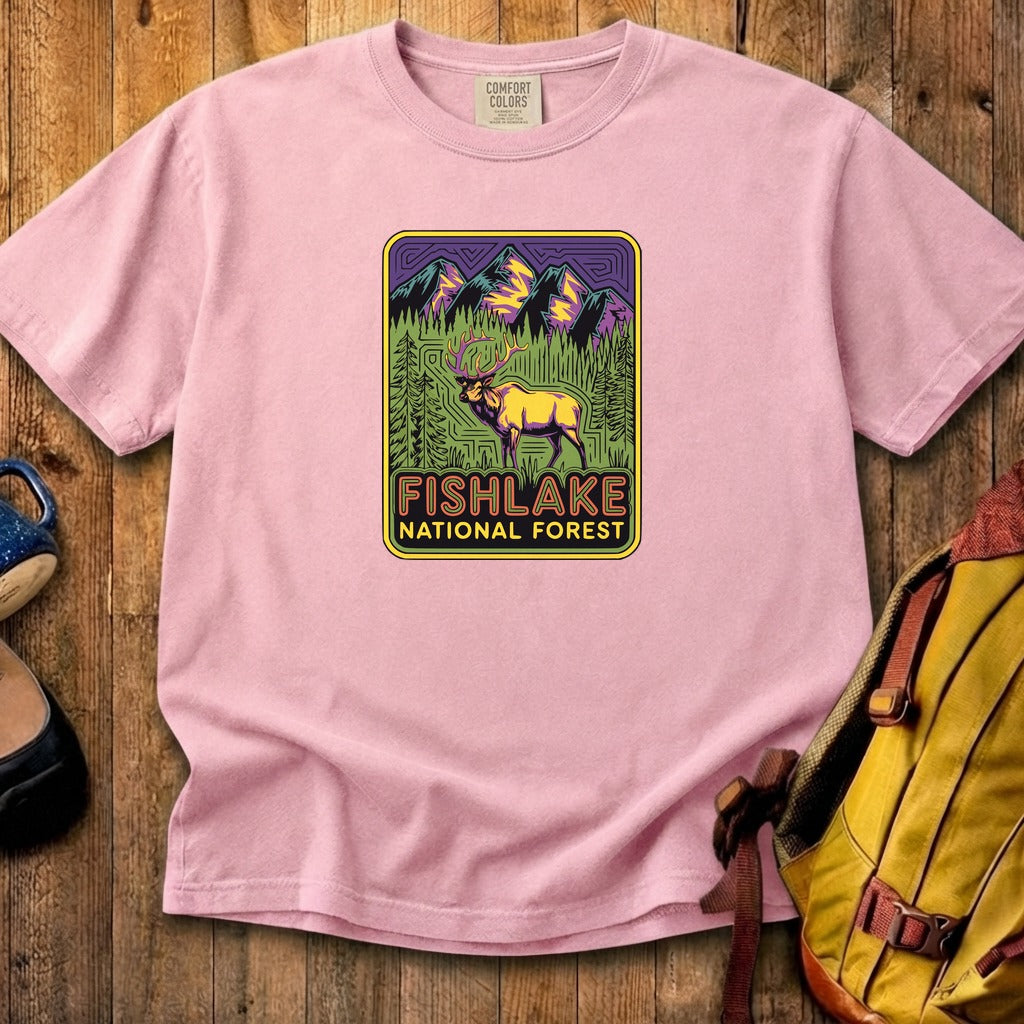 Fishlake National Forest Elk Cotton T-Shirt