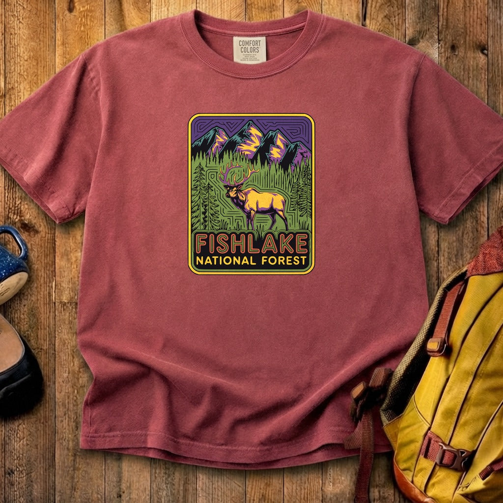 Fishlake National Forest Elk Cotton T-Shirt