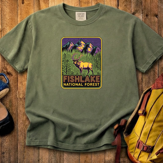 Fishlake National Forest Elk Cotton T-Shirt