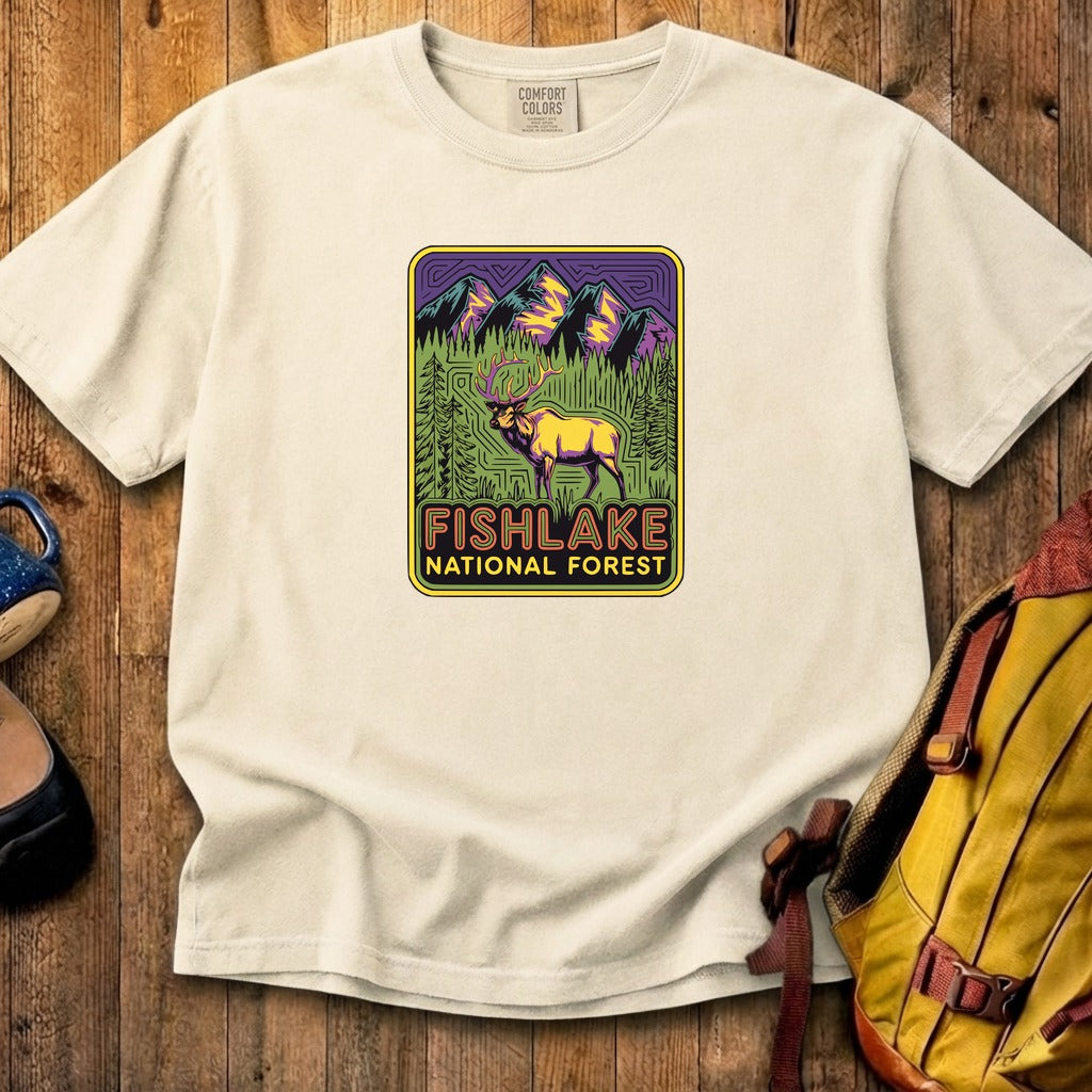 Fishlake National Forest Elk Cotton T-Shirt