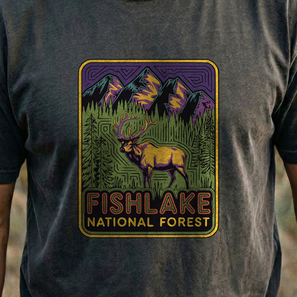 Fishlake National Forest Elk Cotton T-Shirt