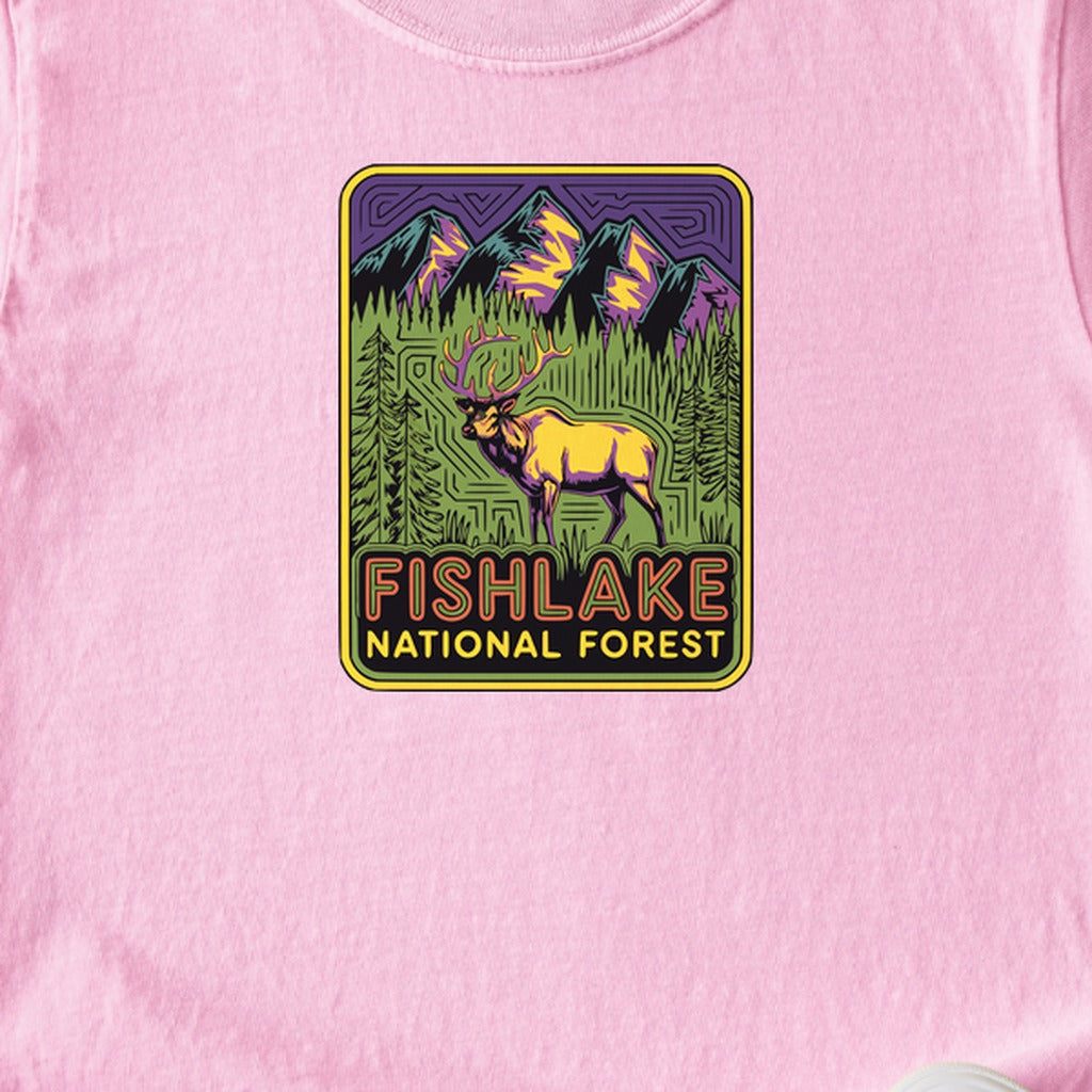 Fishlake National Forest Elk Kids Cotton T-Shirt