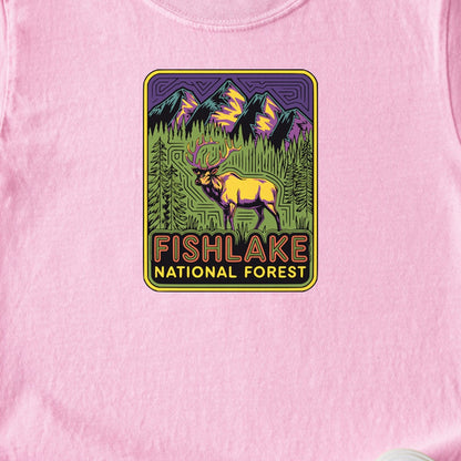 Fishlake National Forest Elk Kids Cotton T-Shirt