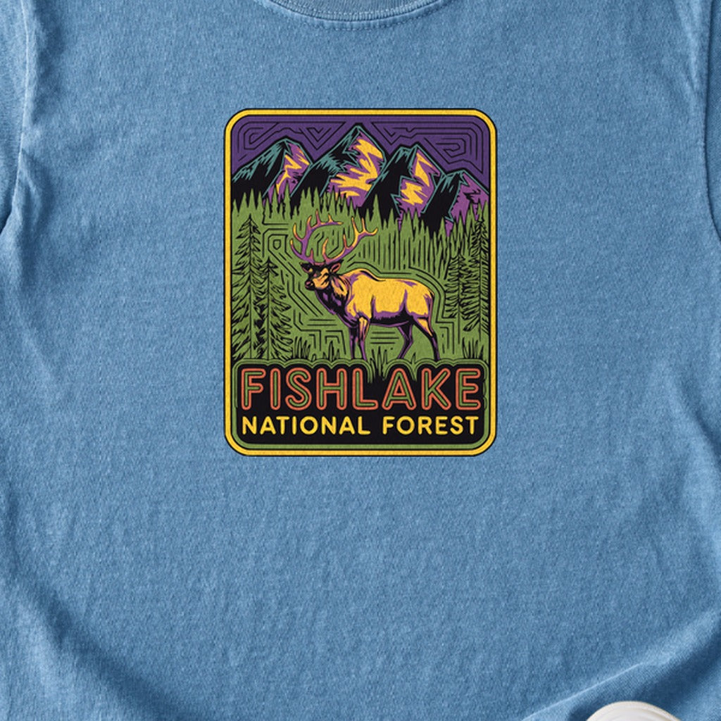 Fishlake National Forest Elk Kids Cotton T-Shirt