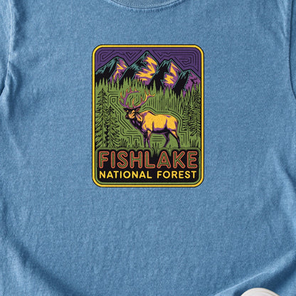 Fishlake National Forest Elk Kids Cotton T-Shirt