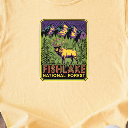 Fishlake National Forest Elk Kids Cotton T-Shirt