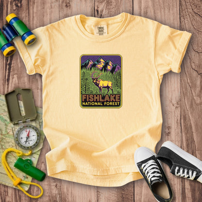 Fishlake National Forest Elk Kids Cotton T-Shirt