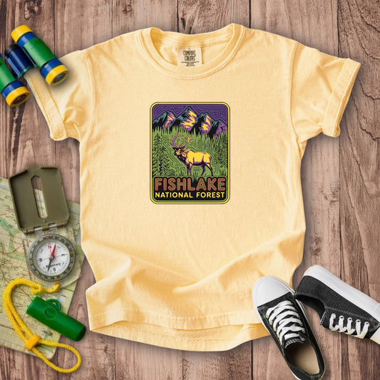 Fishlake National Forest Elk Kids Cotton T-Shirt