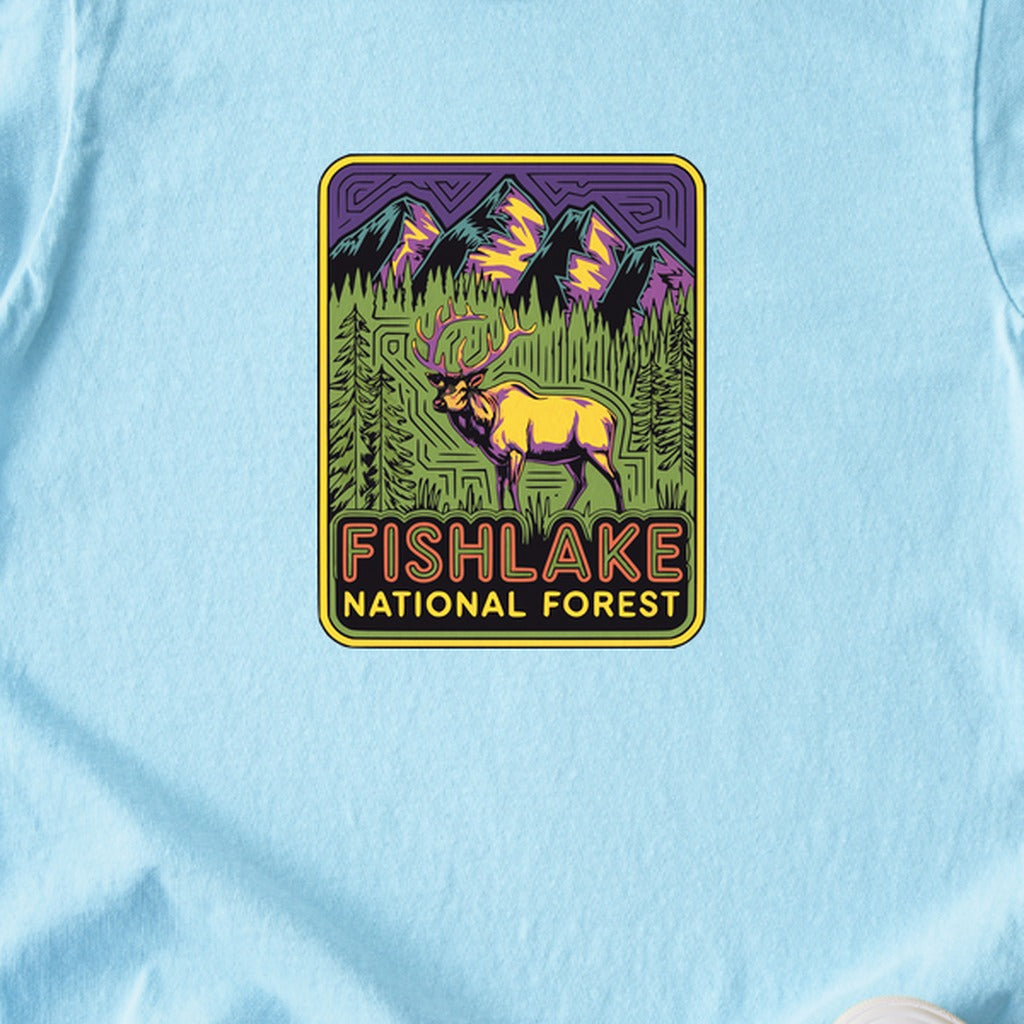 Fishlake National Forest Elk Kids Cotton T-Shirt