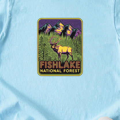 Fishlake National Forest Elk Kids Cotton T-Shirt