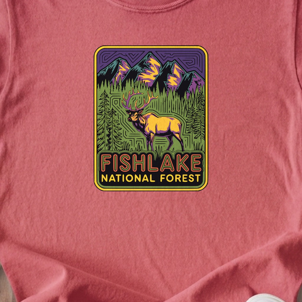 Fishlake National Forest Elk Kids Cotton T-Shirt