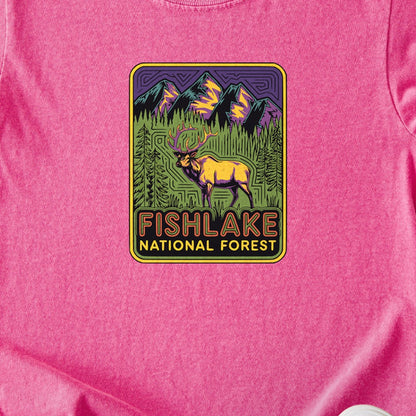 Fishlake National Forest Elk Kids Cotton T-Shirt