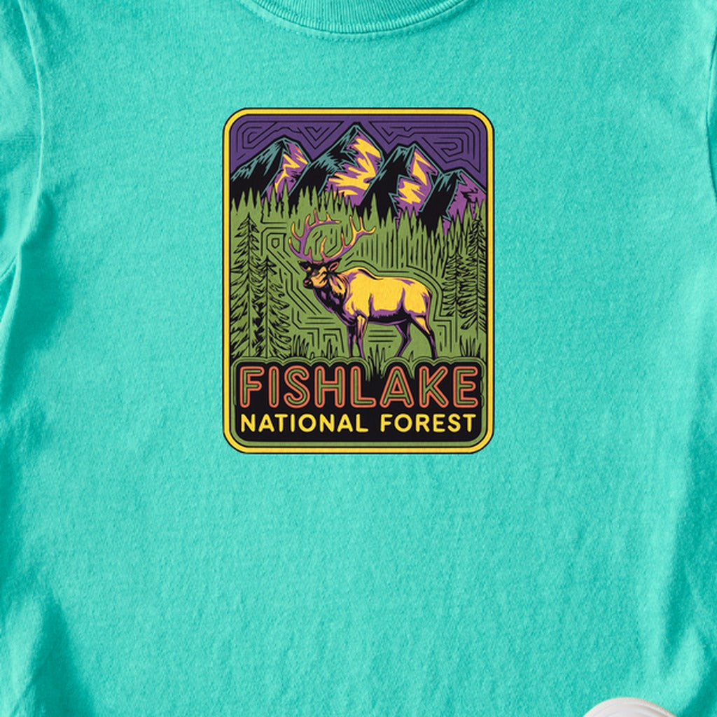 Fishlake National Forest Elk Kids Cotton T-Shirt