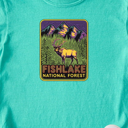 Fishlake National Forest Elk Kids Cotton T-Shirt