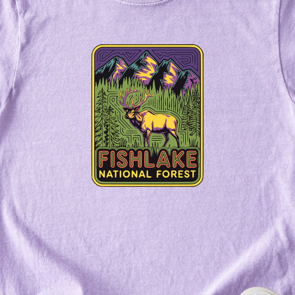 Fishlake National Forest Elk Kids Cotton T-Shirt