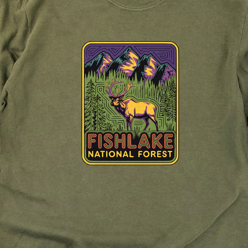 Fishlake National Forest Elk Cotton Long Sleeve