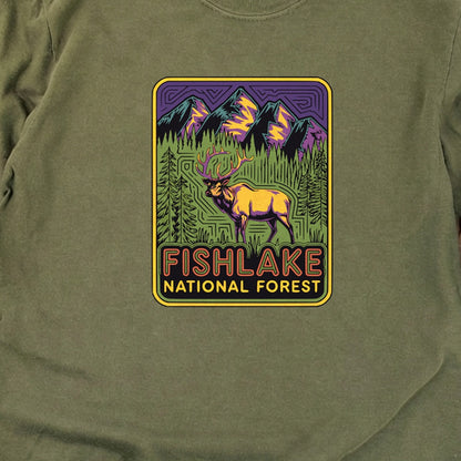 Fishlake National Forest Elk Cotton Long Sleeve
