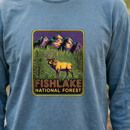 Fishlake National Forest Elk Cotton Long Sleeve