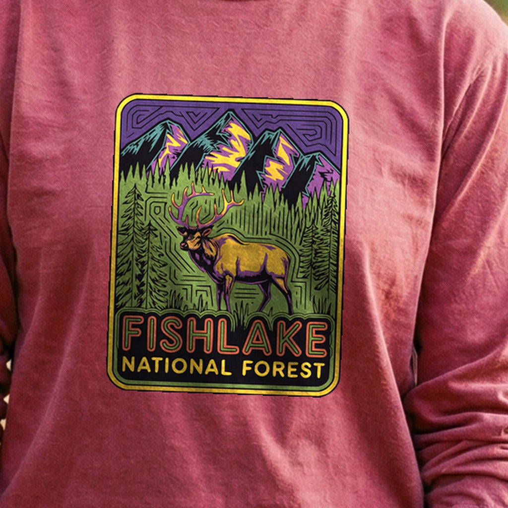 Fishlake National Forest Elk Cotton Long Sleeve
