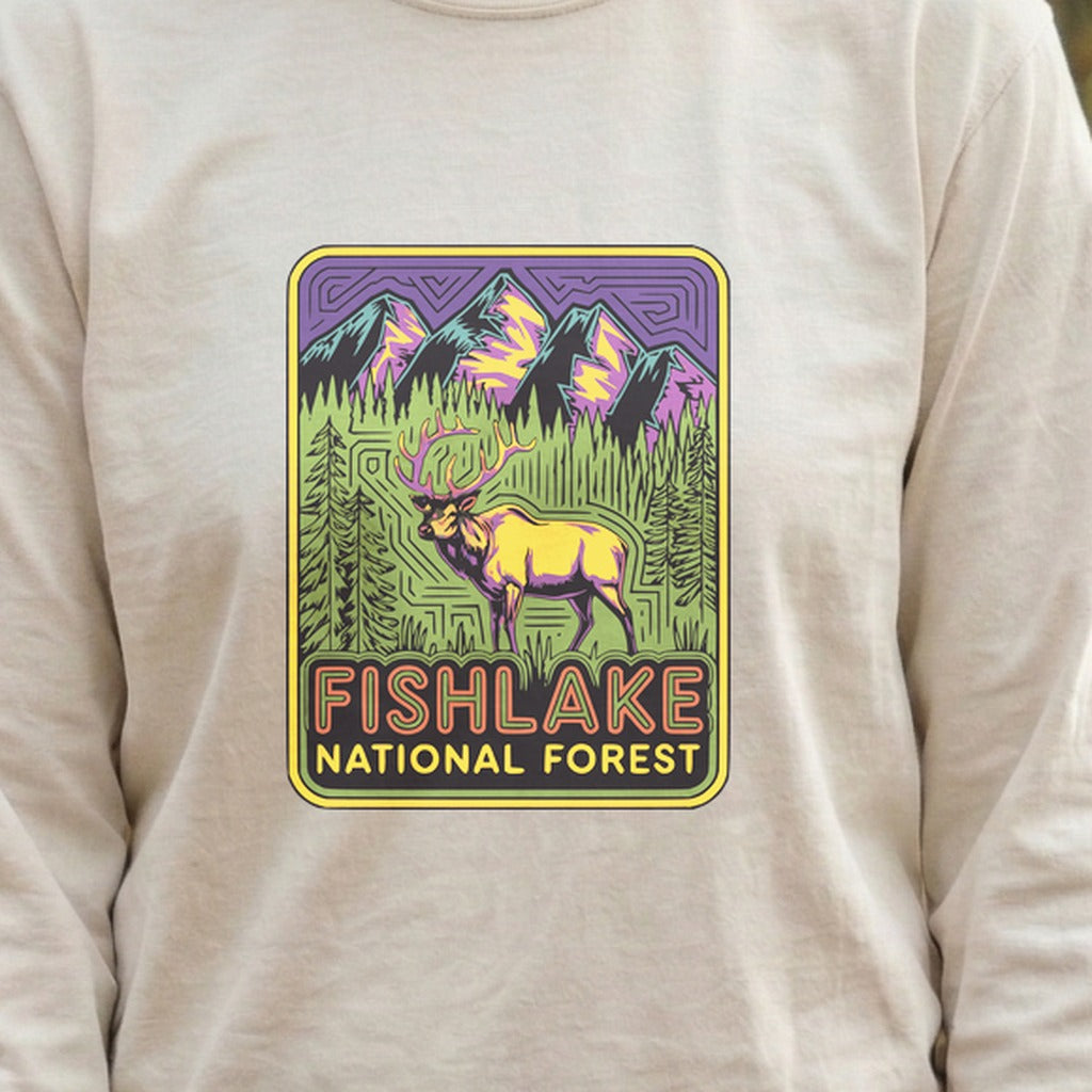 Fishlake National Forest Elk Cotton Long Sleeve