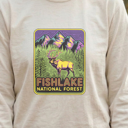 Fishlake National Forest Elk Cotton Long Sleeve
