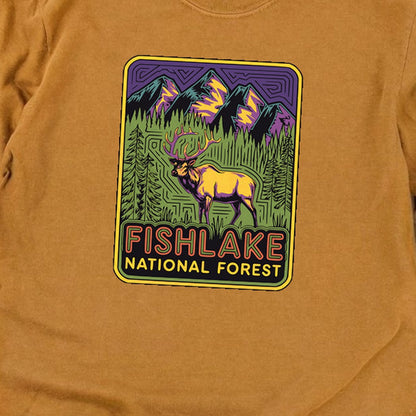 Fishlake National Forest Elk Cotton Long Sleeve