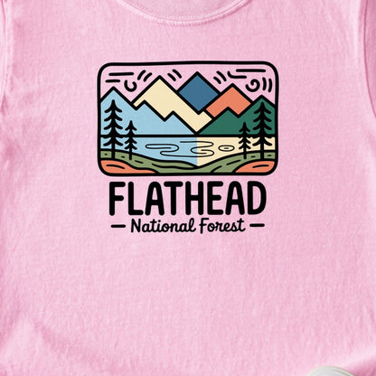 Flathead National Forest Kids Cotton T-Shirt