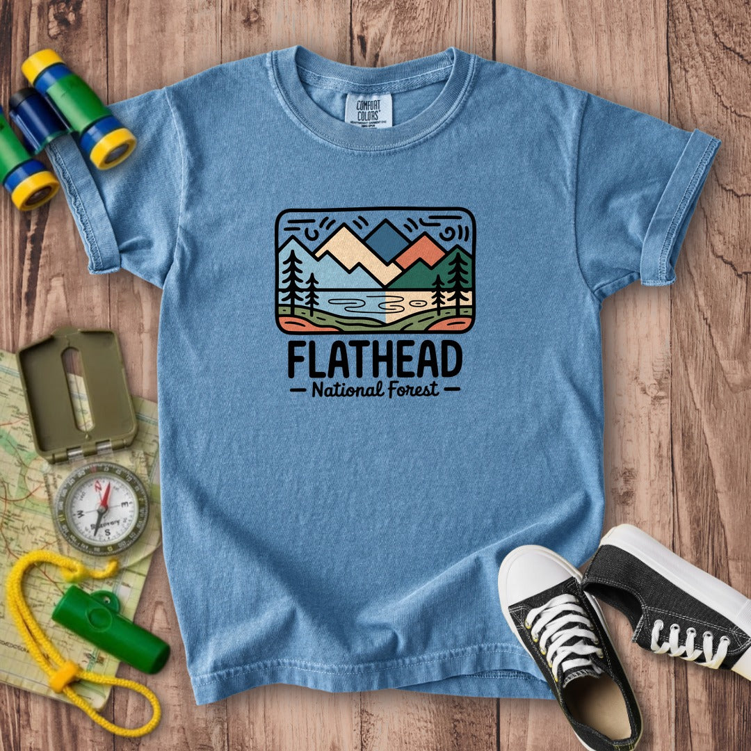 Flathead National Forest Kids Cotton T-Shirt