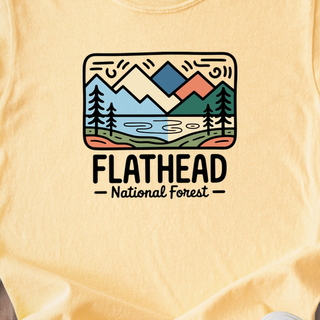 Flathead National Forest Kids Cotton T-Shirt