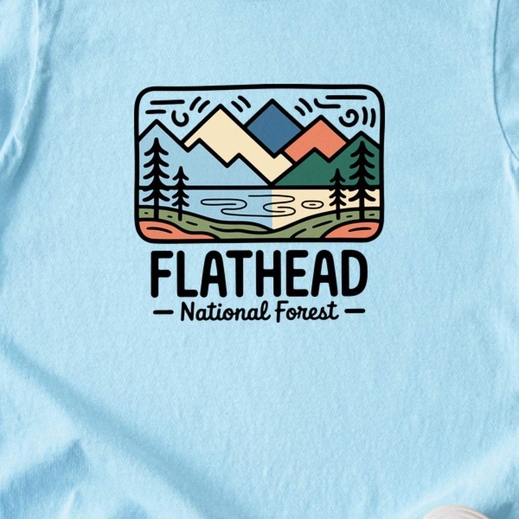Flathead National Forest Kids Cotton T-Shirt