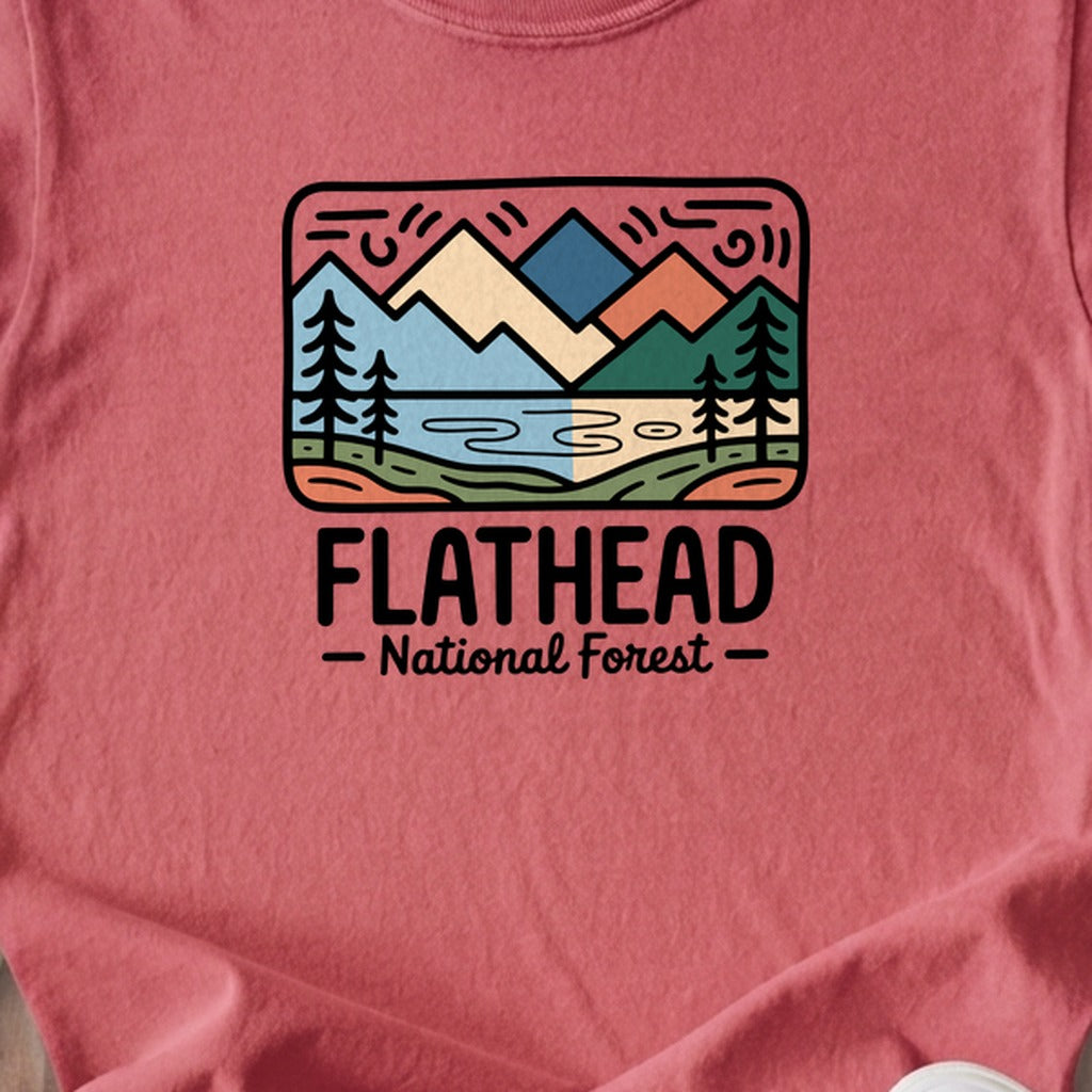Flathead National Forest Kids Cotton T-Shirt