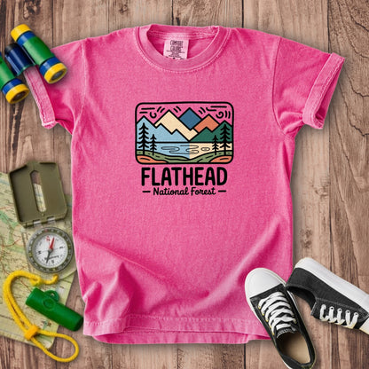 Flathead National Forest Kids Cotton T-Shirt