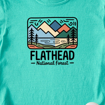 Flathead National Forest Kids Cotton T-Shirt