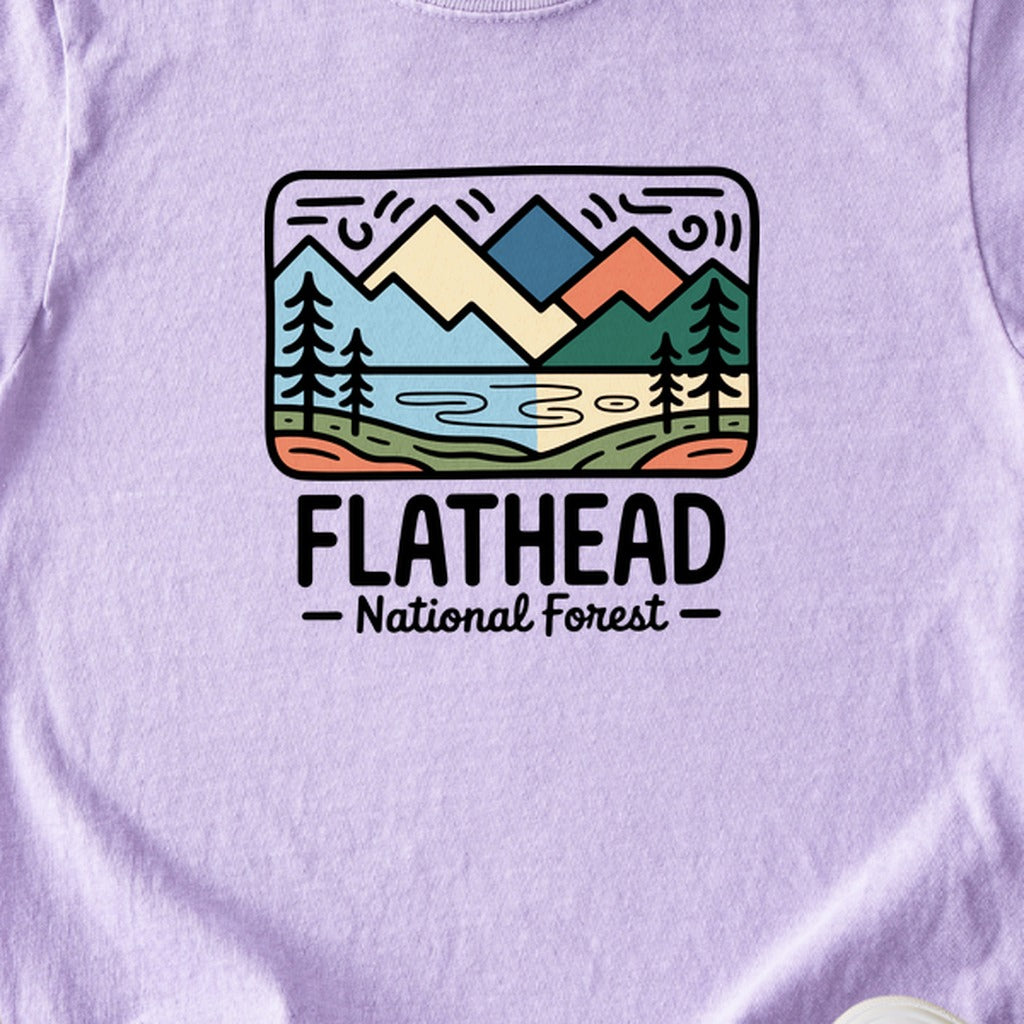 Flathead National Forest Kids Cotton T-Shirt