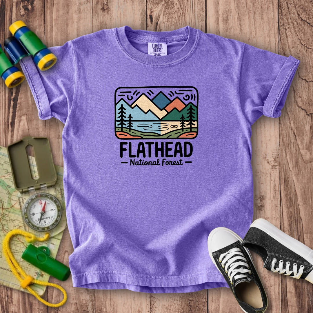 Flathead National Forest Kids Cotton T-Shirt