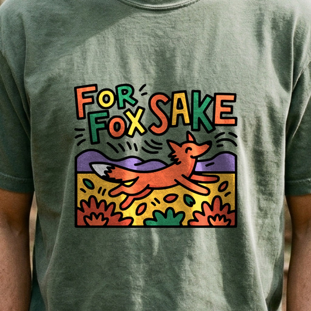 For Fox Sake Cotton T-Shirt