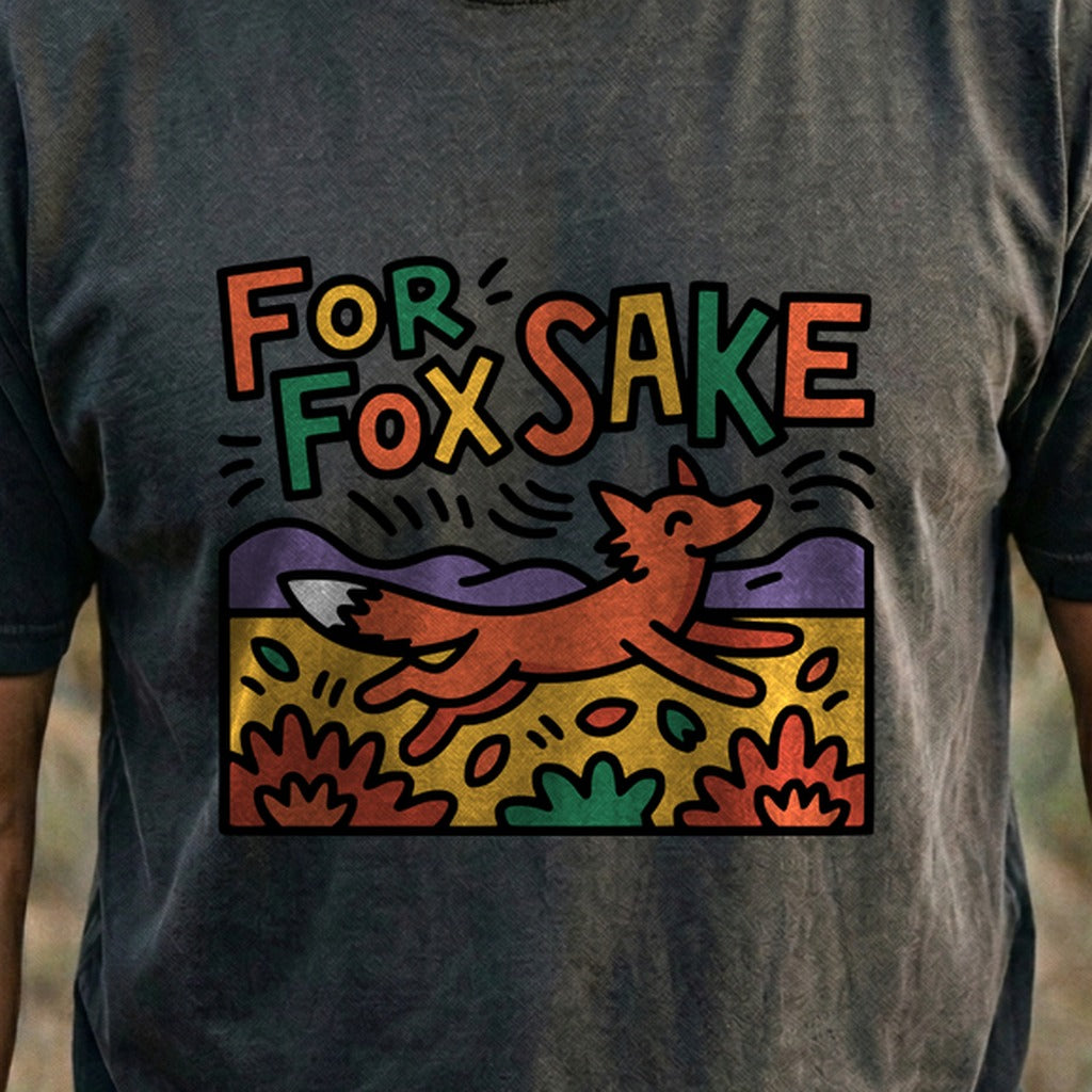 For Fox Sake Cotton T-Shirt